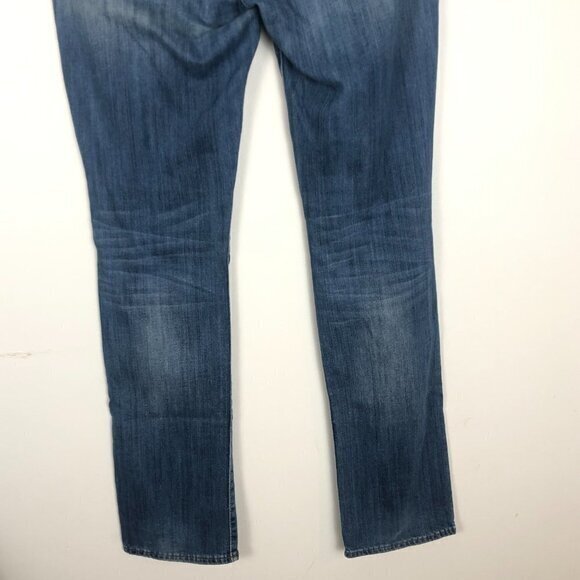 True Religion Cora Mid Rise Straight Jeans Womens Size 30 Blue Medium Wash Denim - Picture 12 of 13